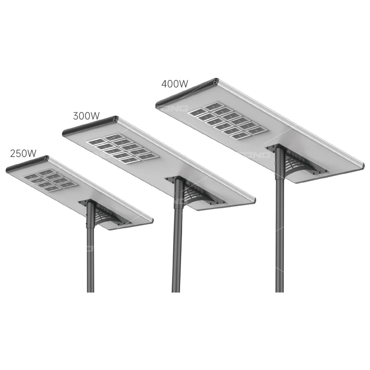 1つのソーラーストリートライトに片腕